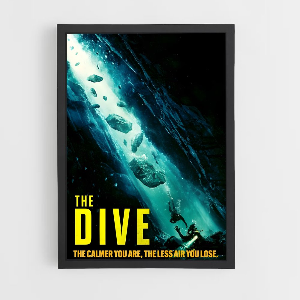 Poster Dive Deep – affiche Plongeon depuis une plateforme (vue 2)